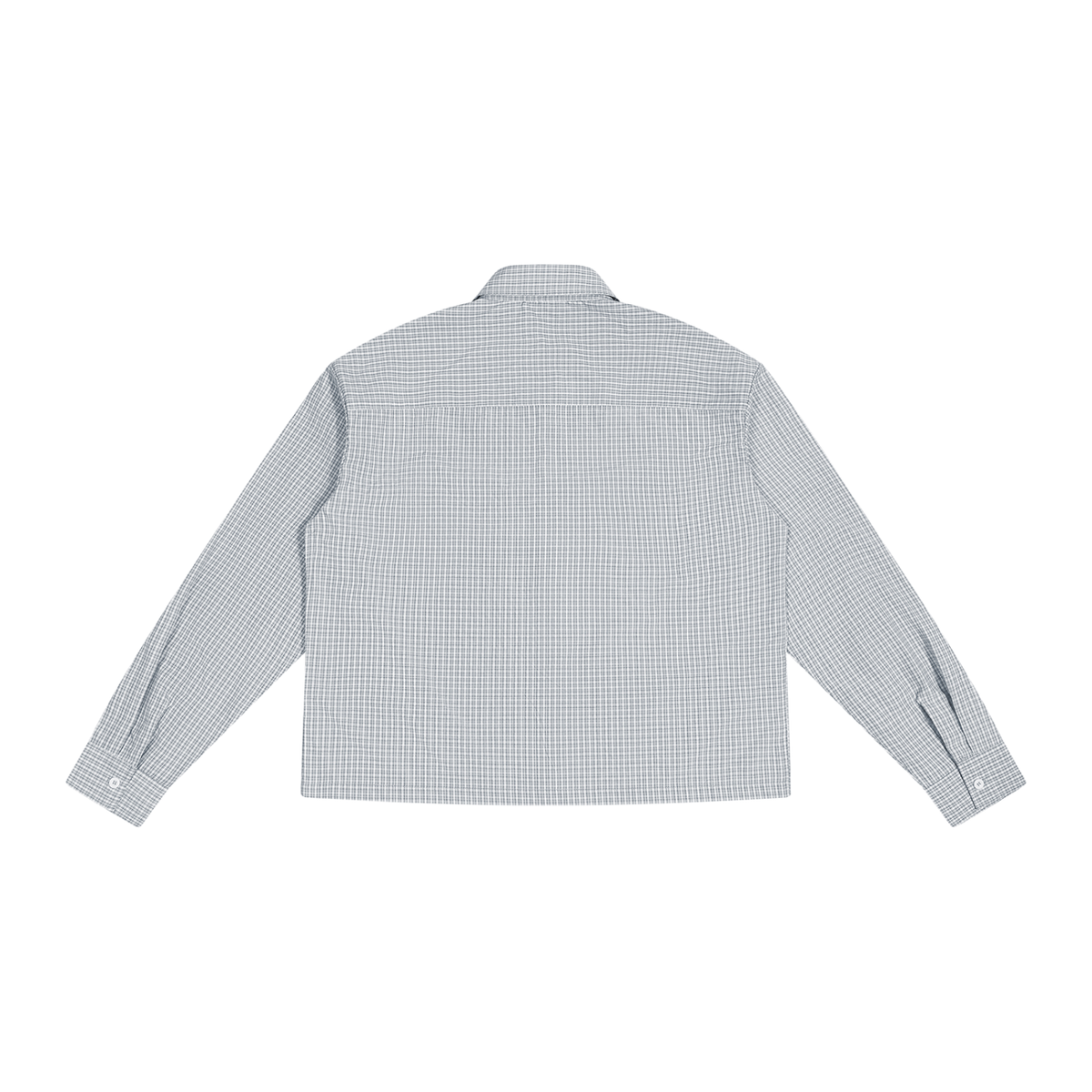 Unisex Boxy Plaid Long Sleeve Shirt ODMPOD