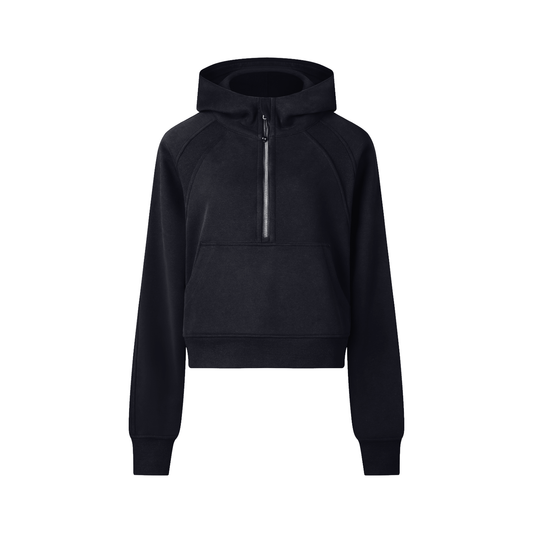 Cropped Half-Zip Hoodie D o n e s t a t e