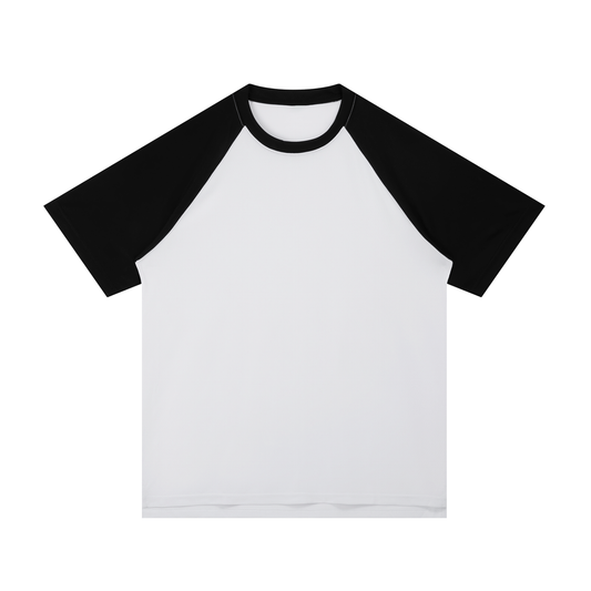 Contrast Raglan Sleeve Mesh T-Shirt D o n e s t a t e