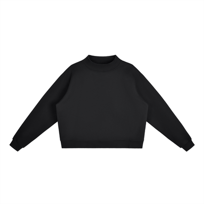 Essential Fleece Mock-Neck Crew Sweatshirt ODMPOD