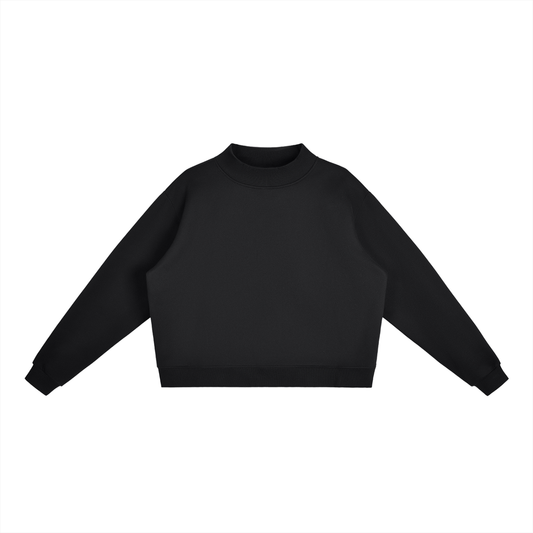 Essential Fleece Mock-Neck Crew Sweatshirt ODMPOD