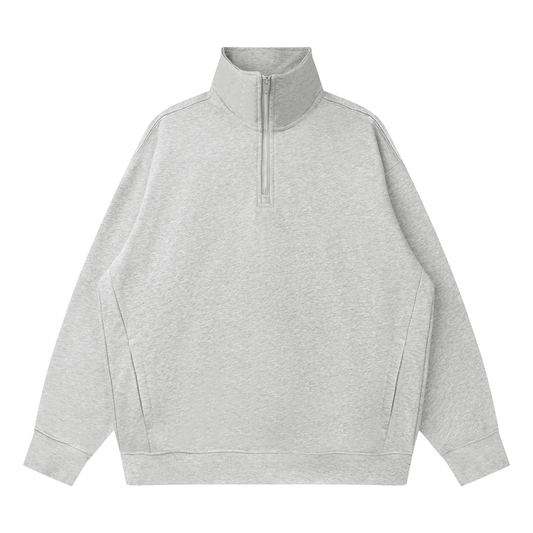 Quarter-Zip Drop Shoulder Sweatshirt D o n e s t a t e