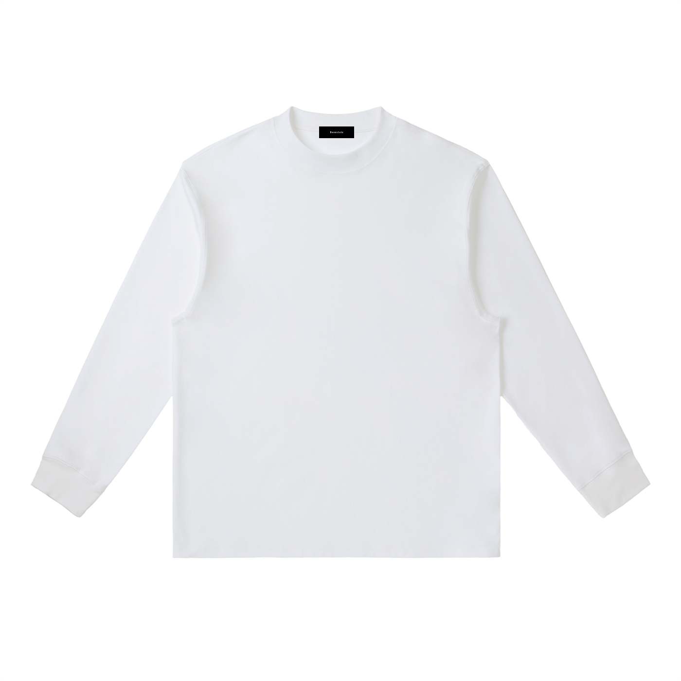 White long-sleeve shirt on a white background