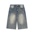 Vintage Wash Baggy Denim Shorts ODMPOD