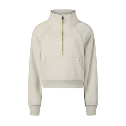 Cropped Half-Zip Sweatshirt D o n e s t a t e