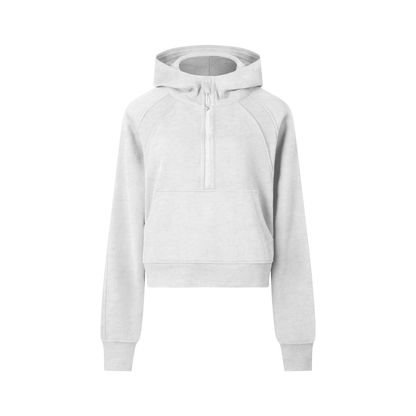Cropped Half-Zip Hoodie D o n e s t a t e