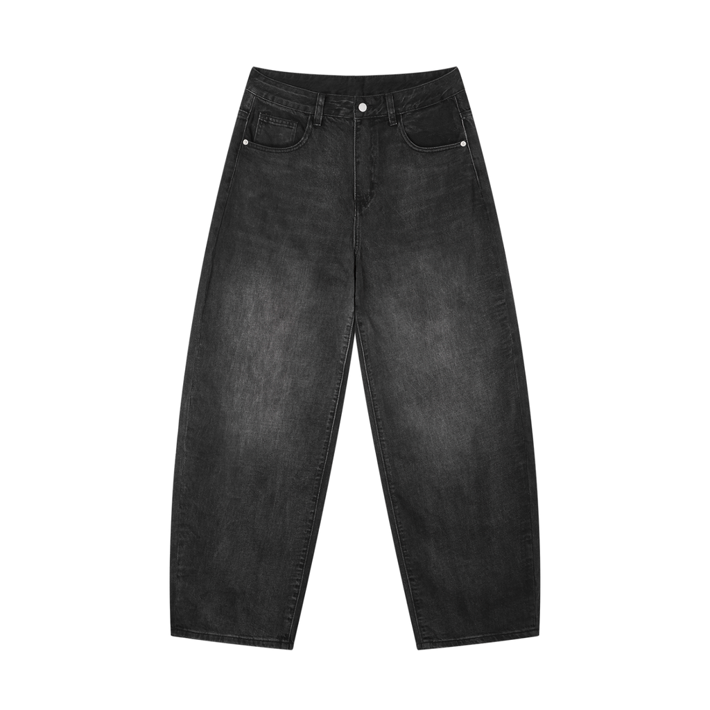 Men's Sunfade Vintage Wash Barrel Leg Jeans ODMPOD