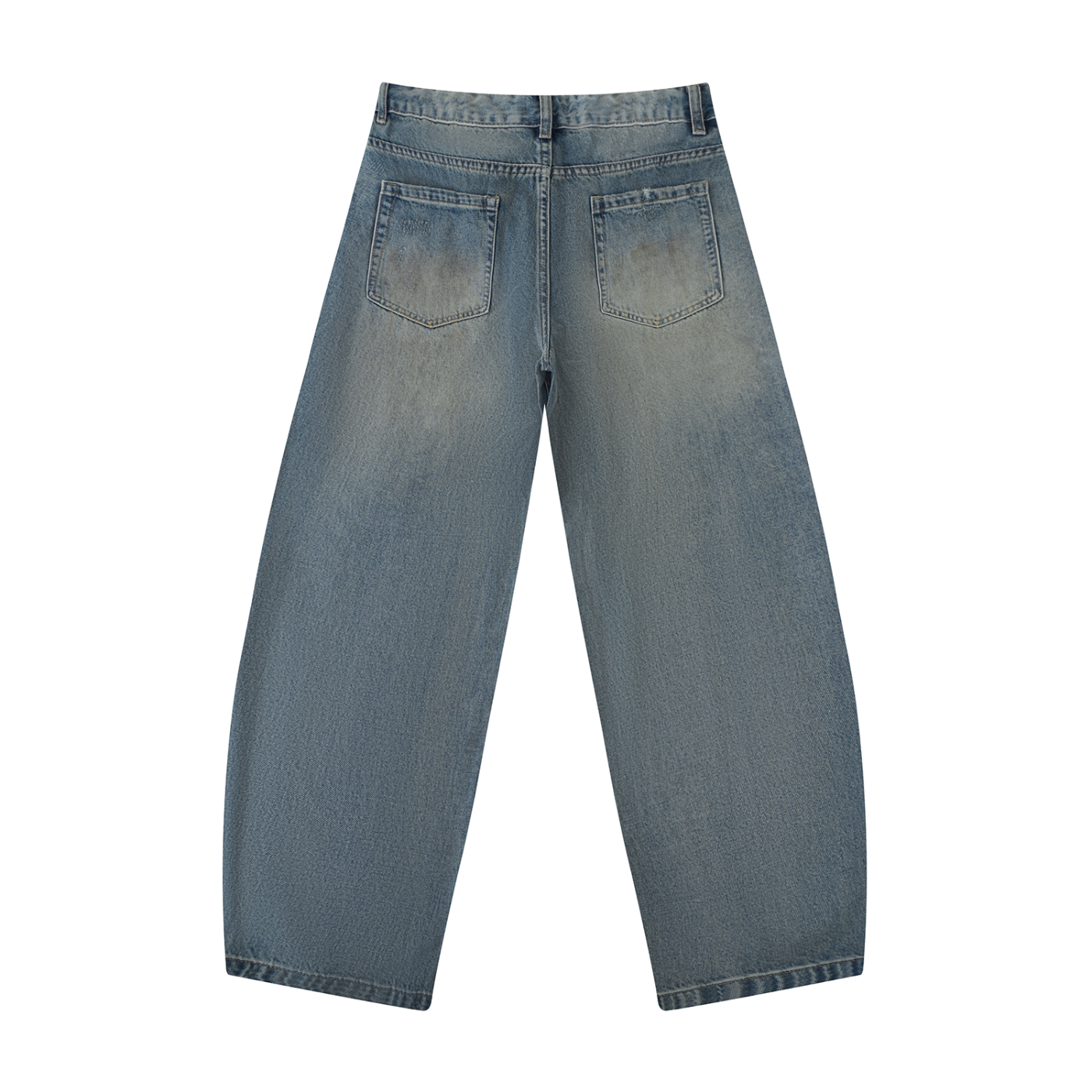 Men's Distressed Barrel Leg Jeans - D o n e s t a t e