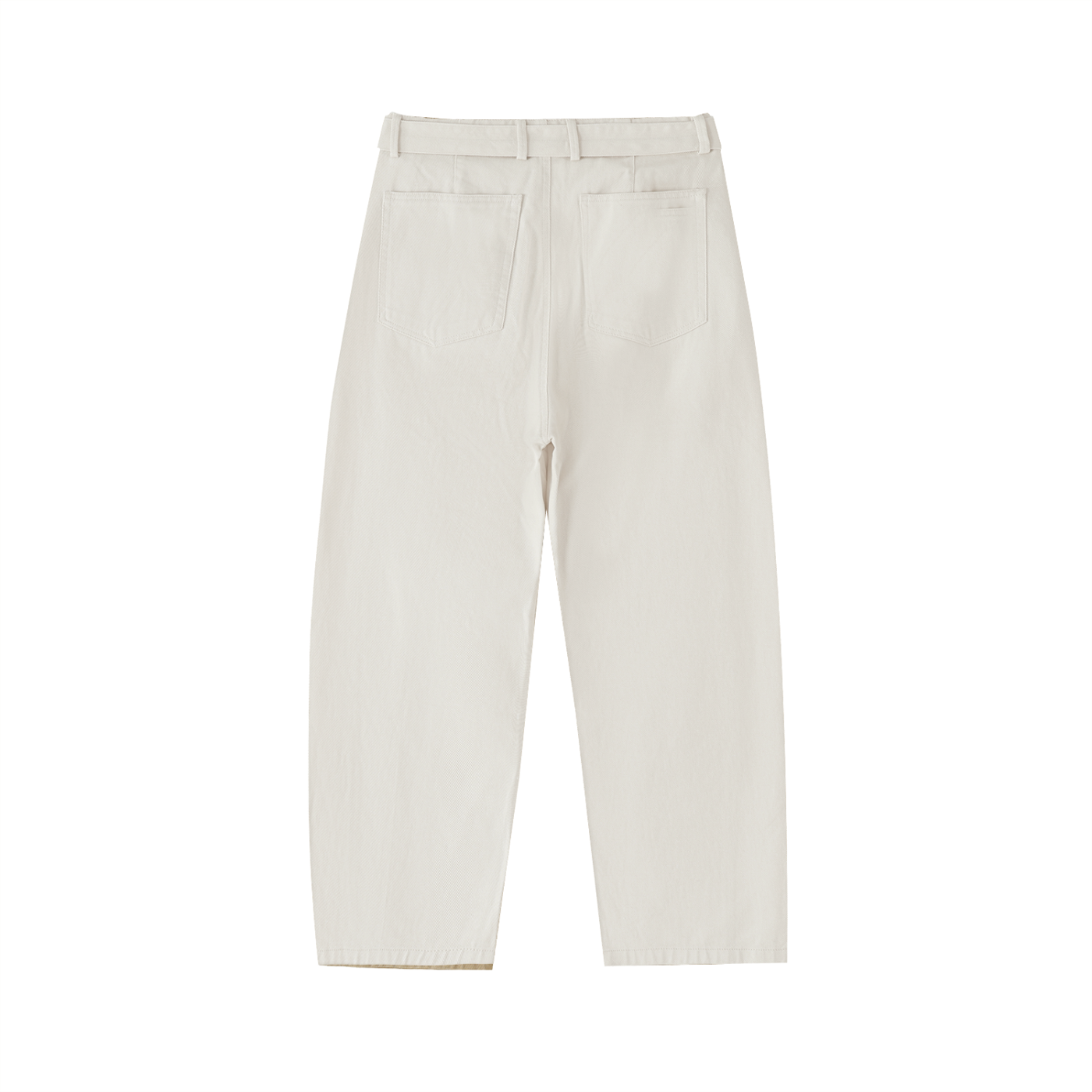 Belted Barrel-leg Chino Pants D o n e s t a t e