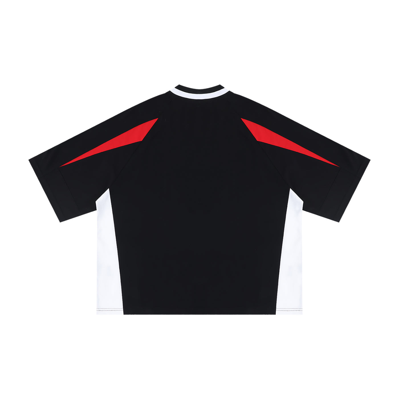 Unisex Oversized Color Block V-Neck T-Shirt