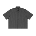 Black and white striped shirt on a white background