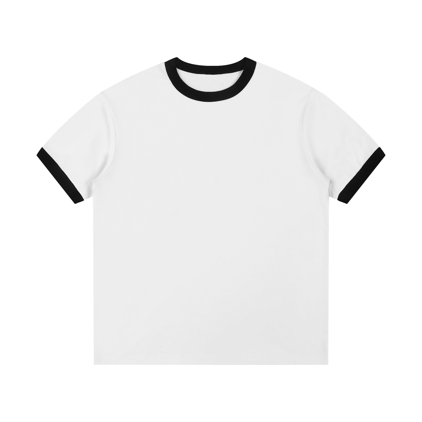 Contrast Edge Ribbed Crewneck T-Shirt D o n e s t a t e