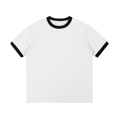 Contrast Edge Ribbed Crewneck T-Shirt D o n e s t a t e
