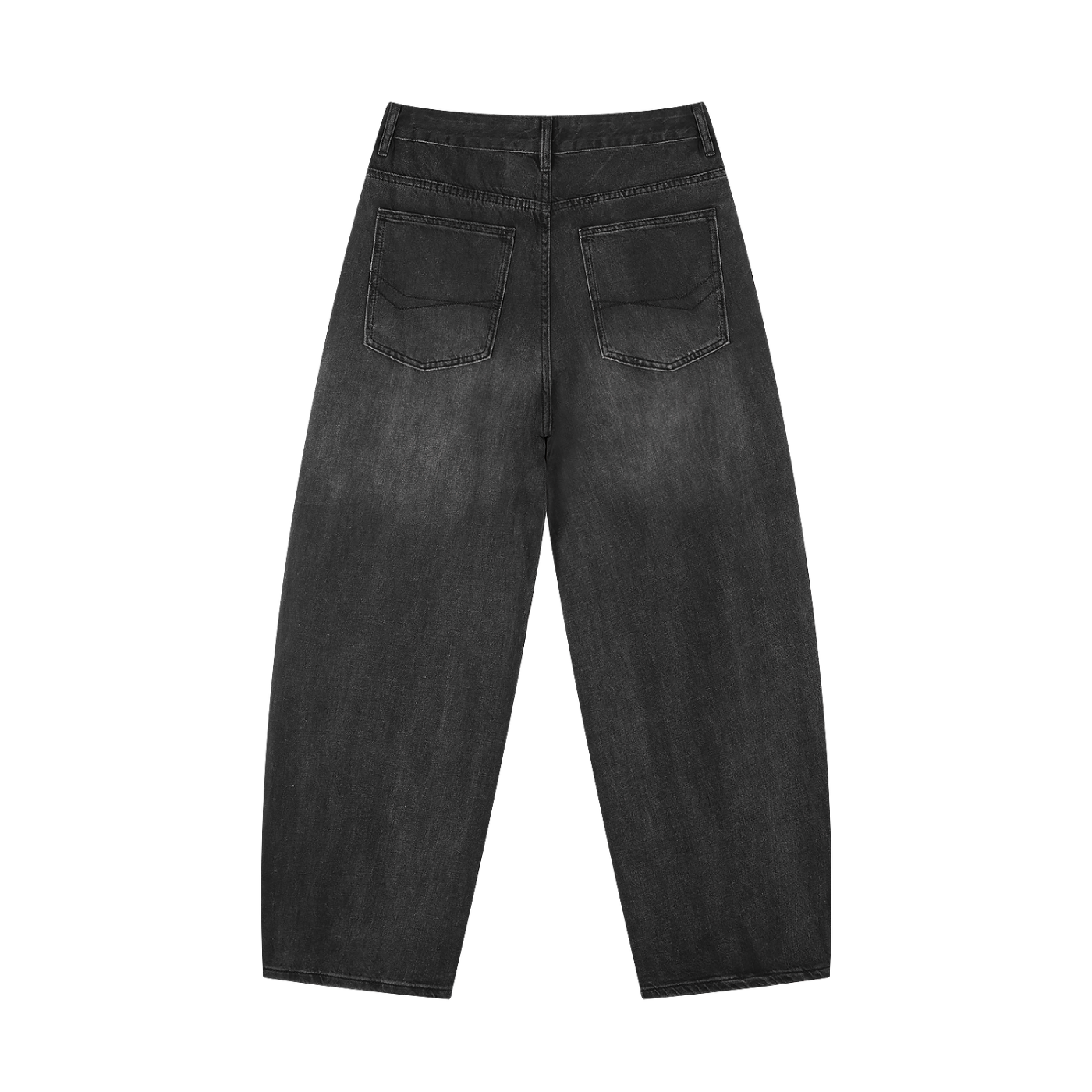 Men's Sunfade Vintage Wash Barrel Leg Jeans ODMPOD