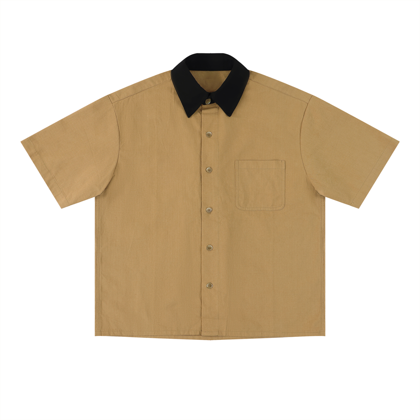 Unisex Color Block Short Sleeve Shirt - D o n e s t a t e