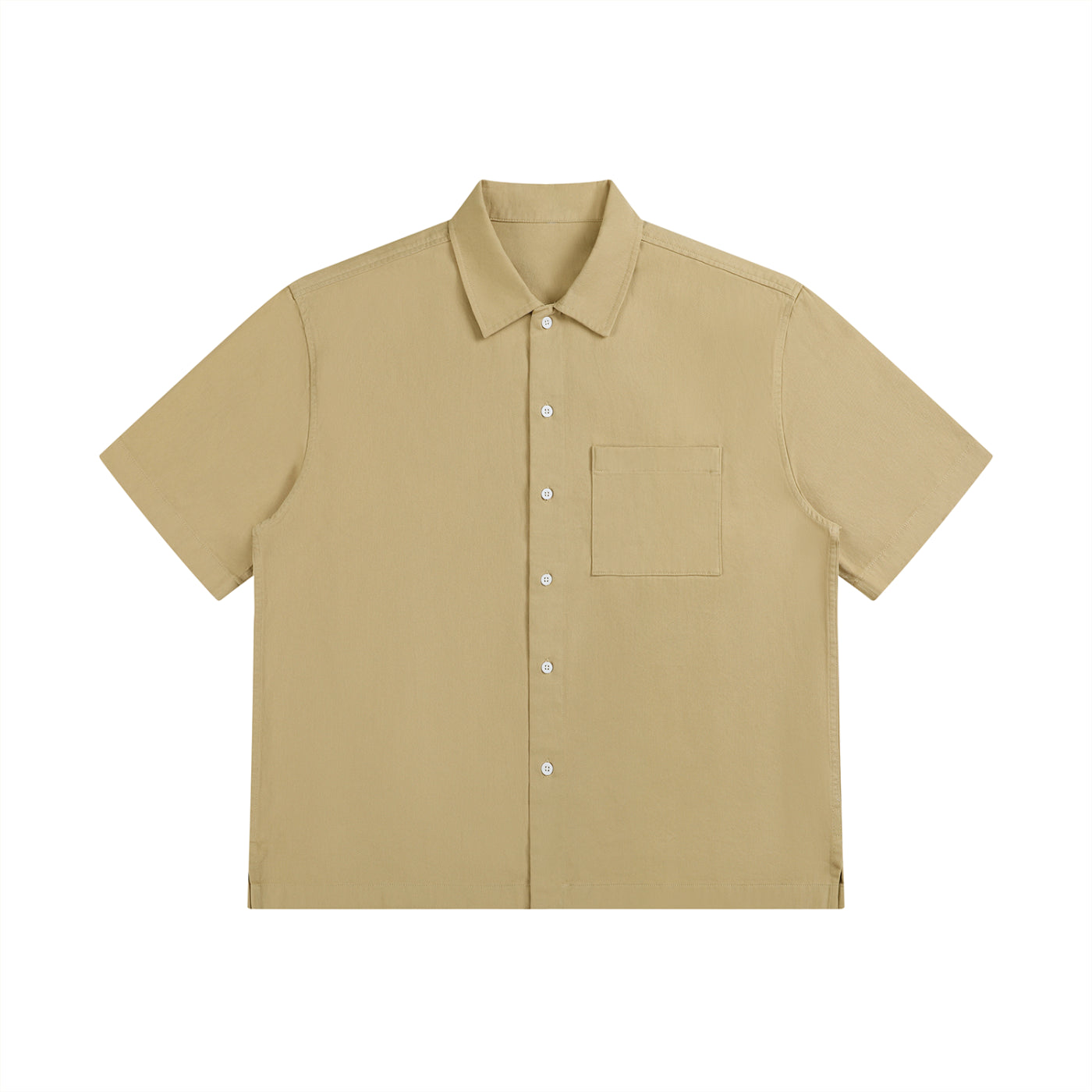 Unisex Boxy Patch Pocket Short Sleeve Shirt