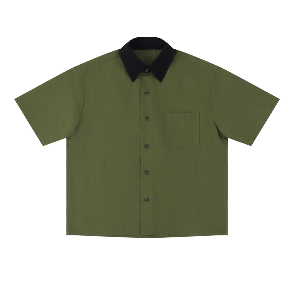 Unisex Color Block Short Sleeve Shirt