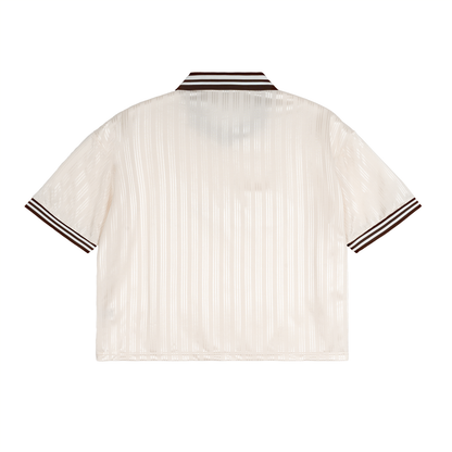 Contrast Stripes Polo Collar T-Shirt D o n e s t a t e