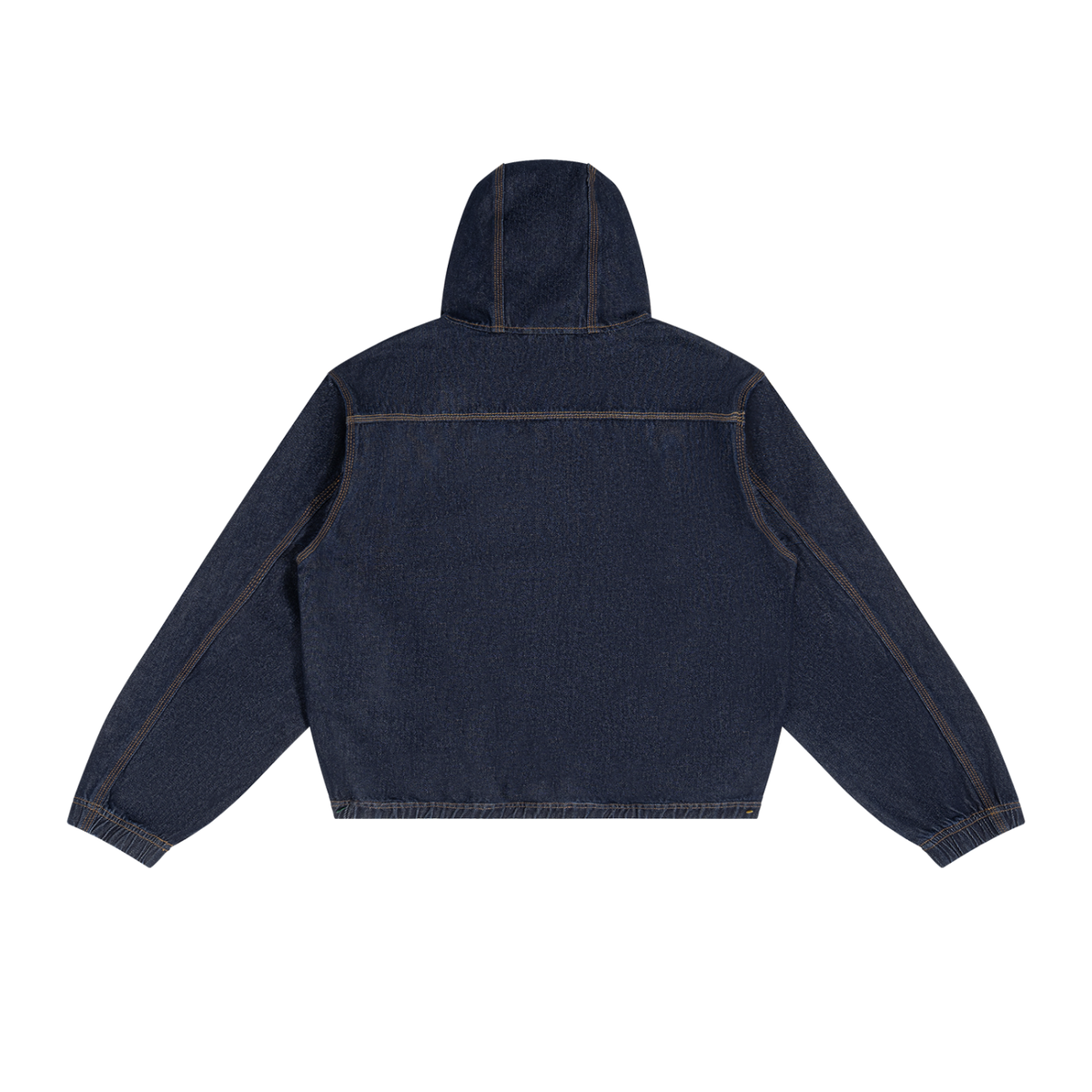 Men's Boxy Vintage Wash Hooded Denim Jacket ODMPOD