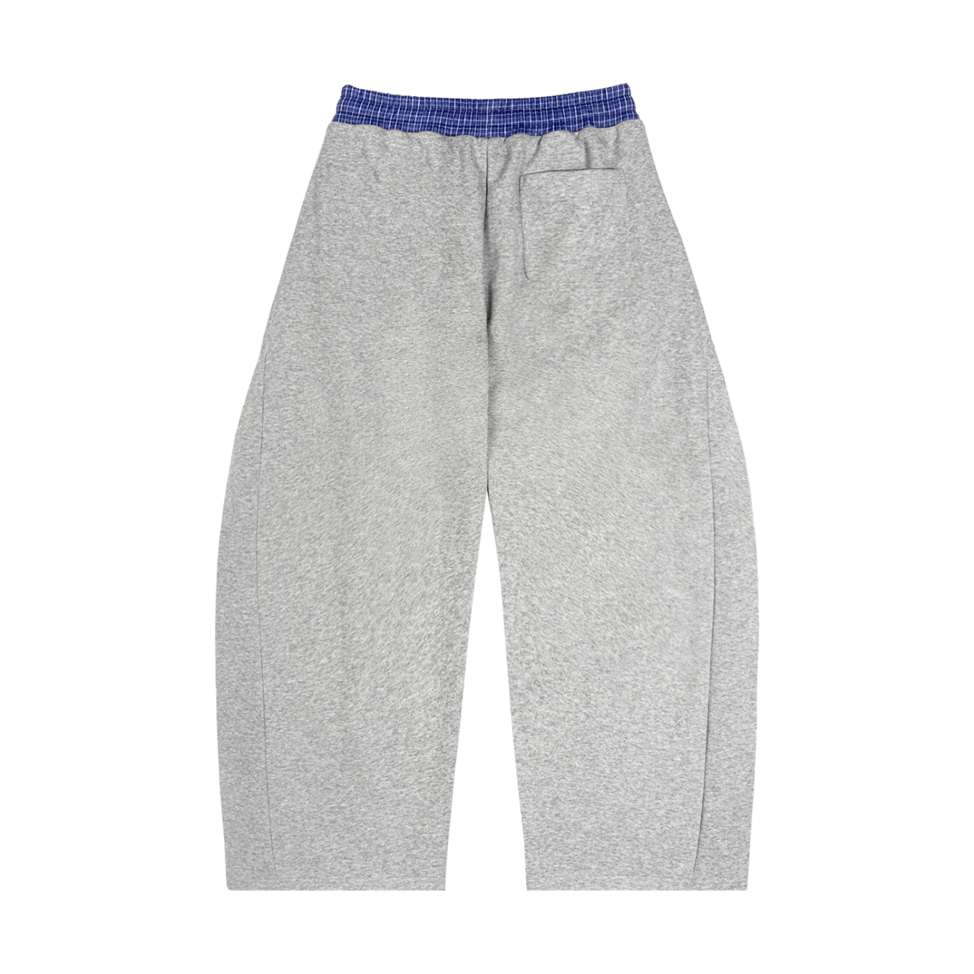 Plaid Waistband Barrel Sweatpants ODMPOD
