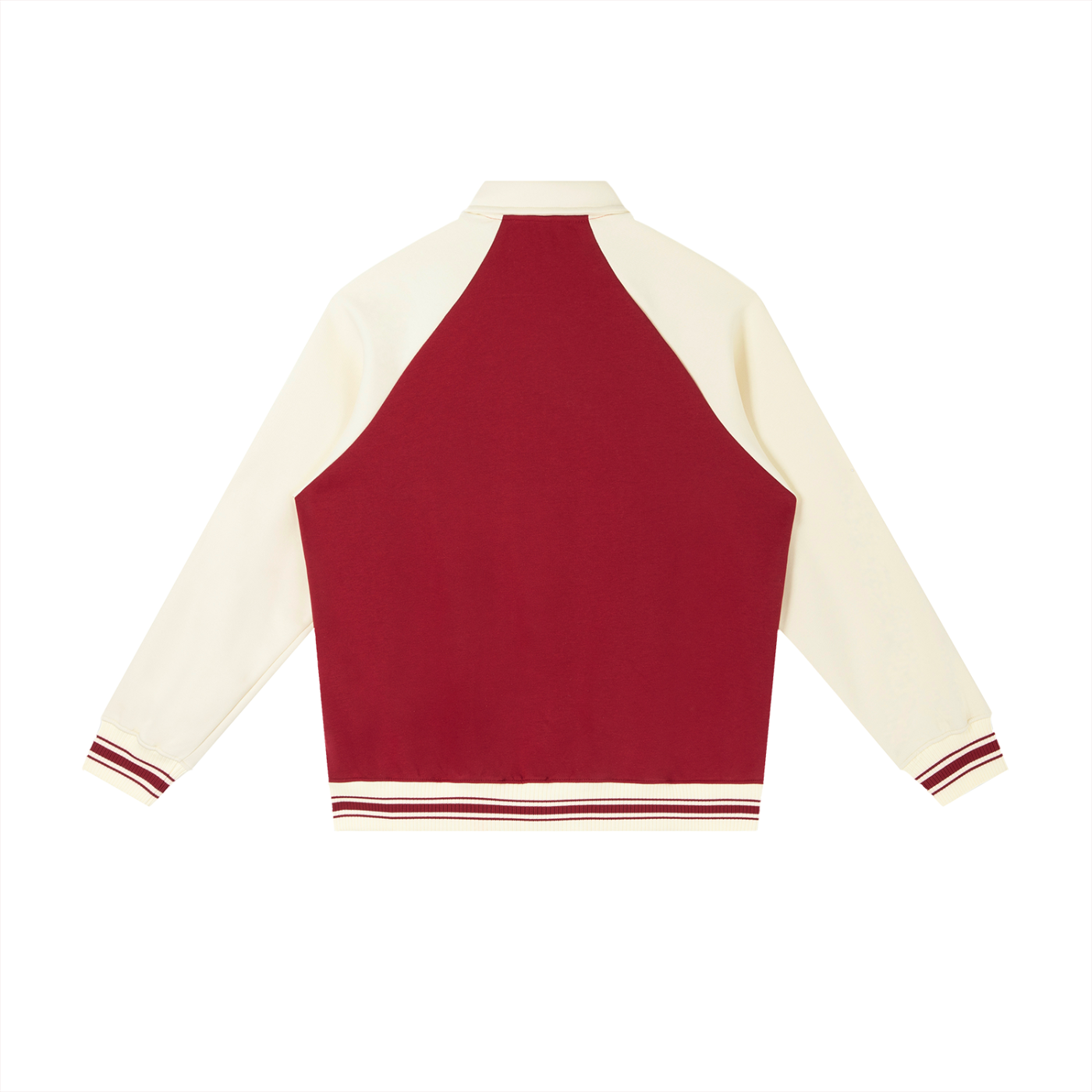 Contrast Raglan Sleeve Baseball Jacket D o n e s t a t e
