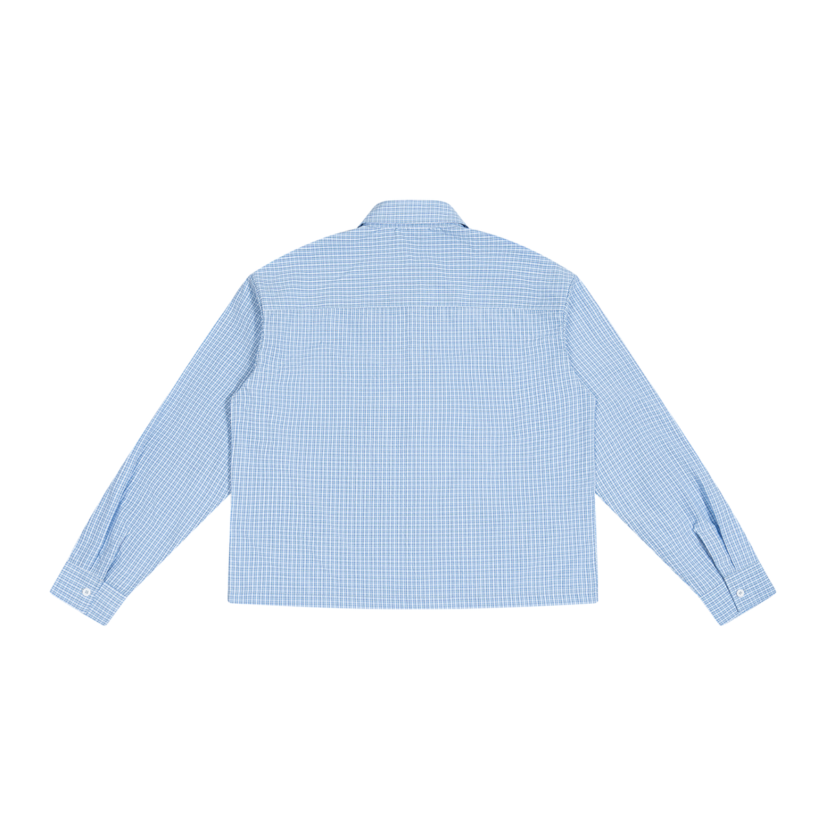 Unisex Boxy Plaid Long Sleeve Shirt ODMPOD