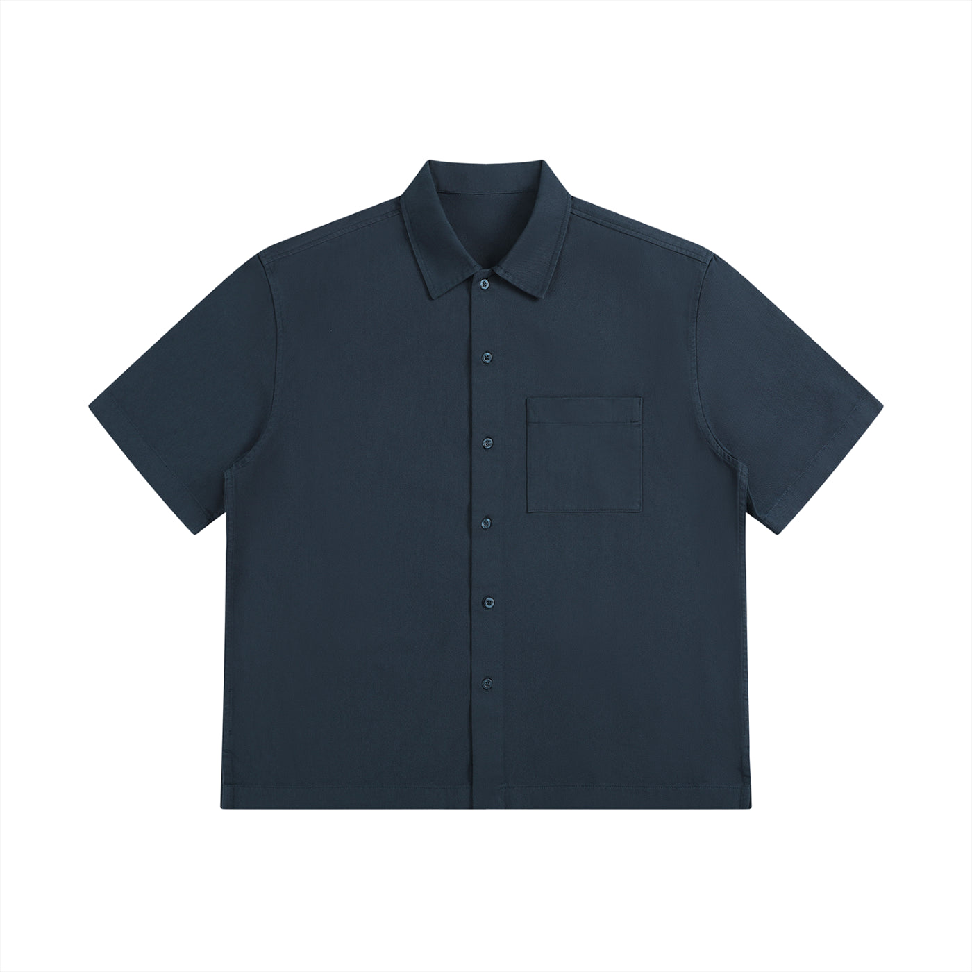 Unisex Boxy Patch Pocket Short Sleeve Shirt