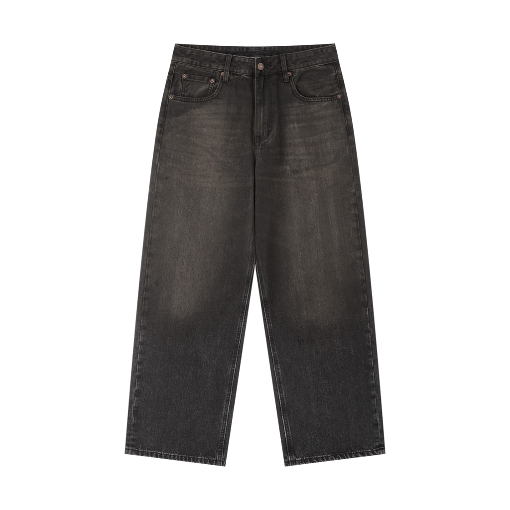 Vintage Wash Heavyweight Denim Jeans - D o n e s t a t e