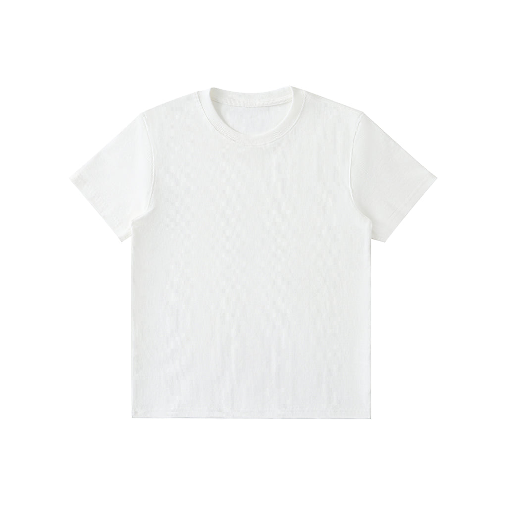 Ribbed Cotton Crop Top Fitted