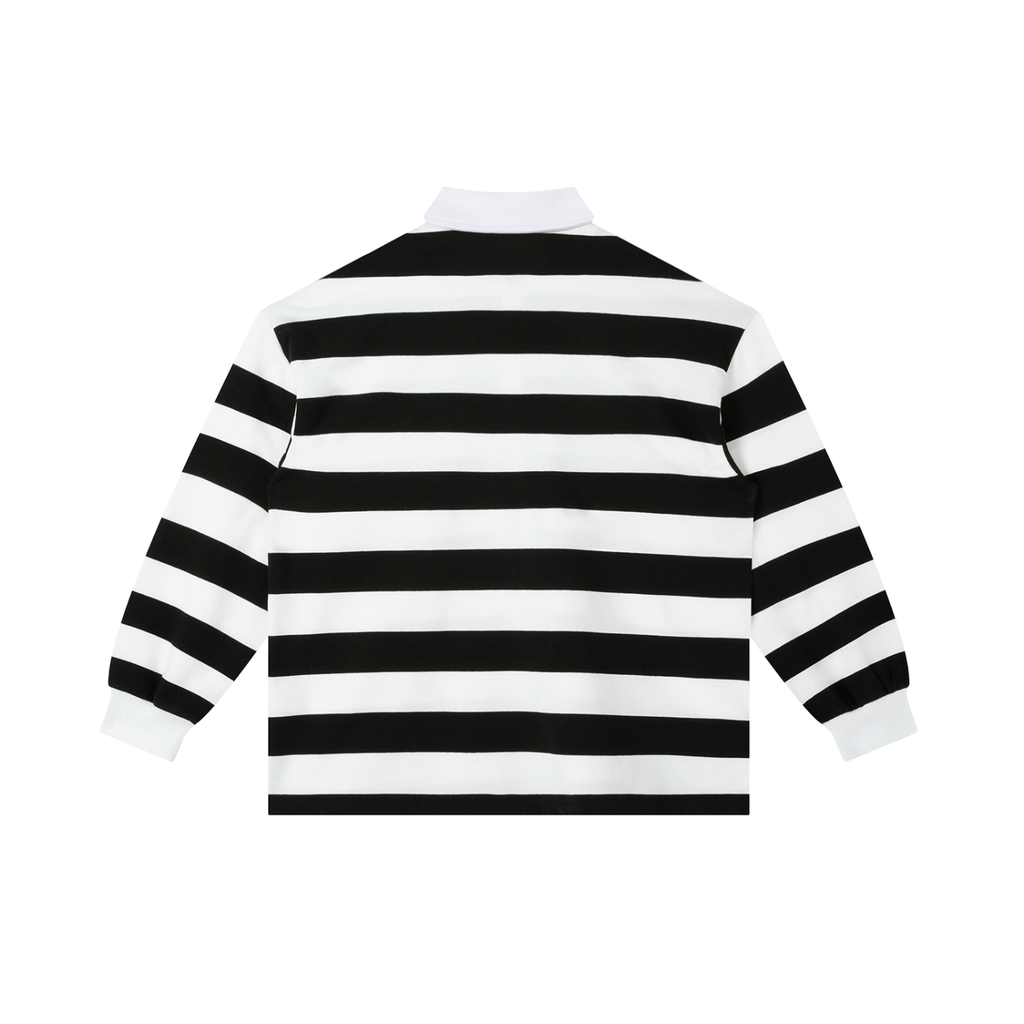 Color Block Stripe Polo Shirt ODMPOD