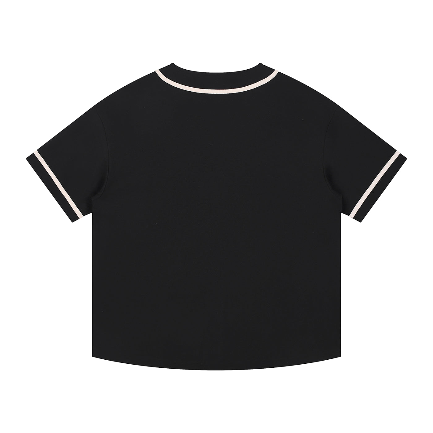 Contrast Piped Button-Up Jersey ODMPOD