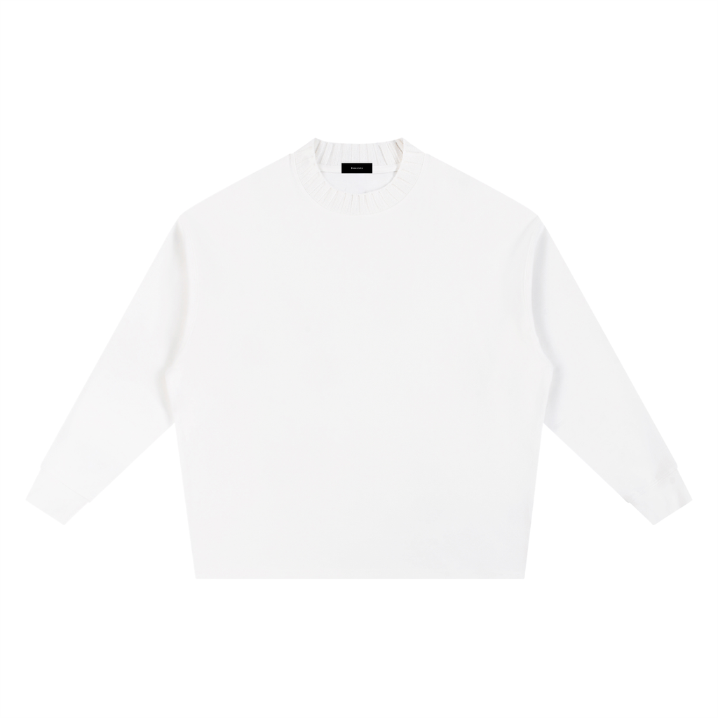 White long-sleeve shirt on a white background