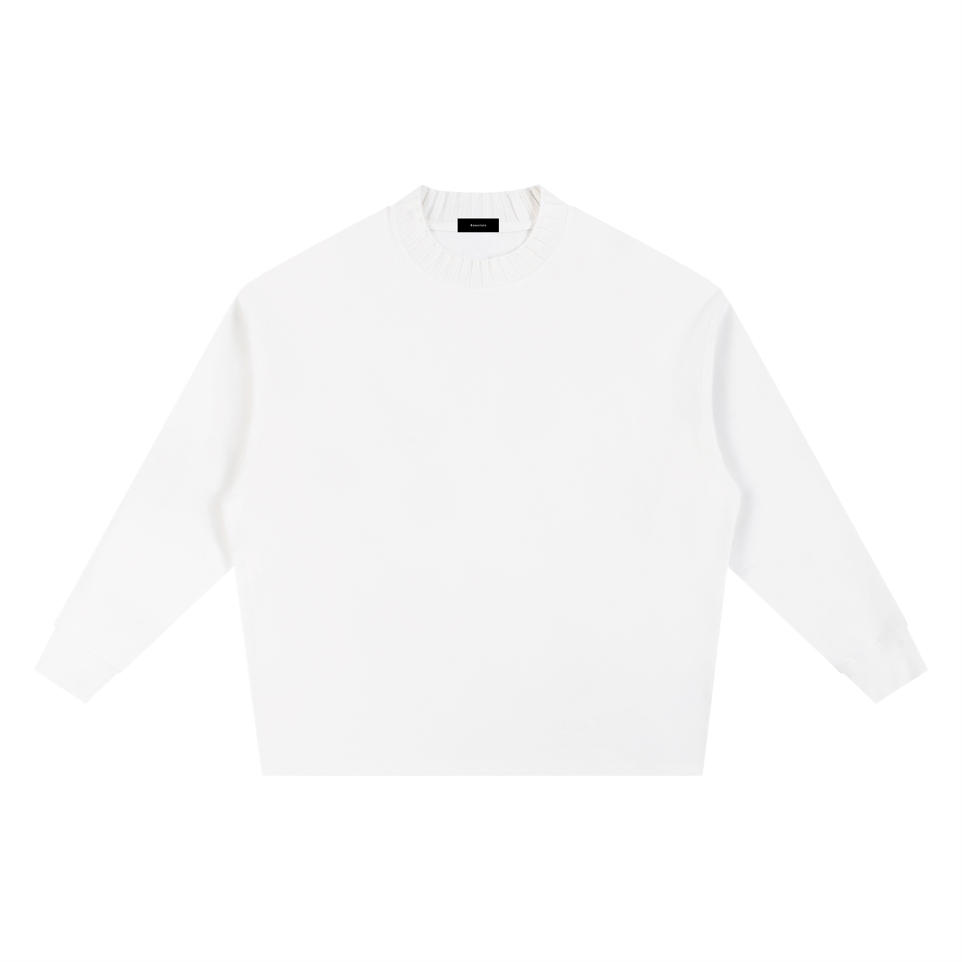 White long-sleeve shirt on a white background