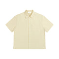 Unisex Boxy Patch Pocket Short Sleeve Shirt