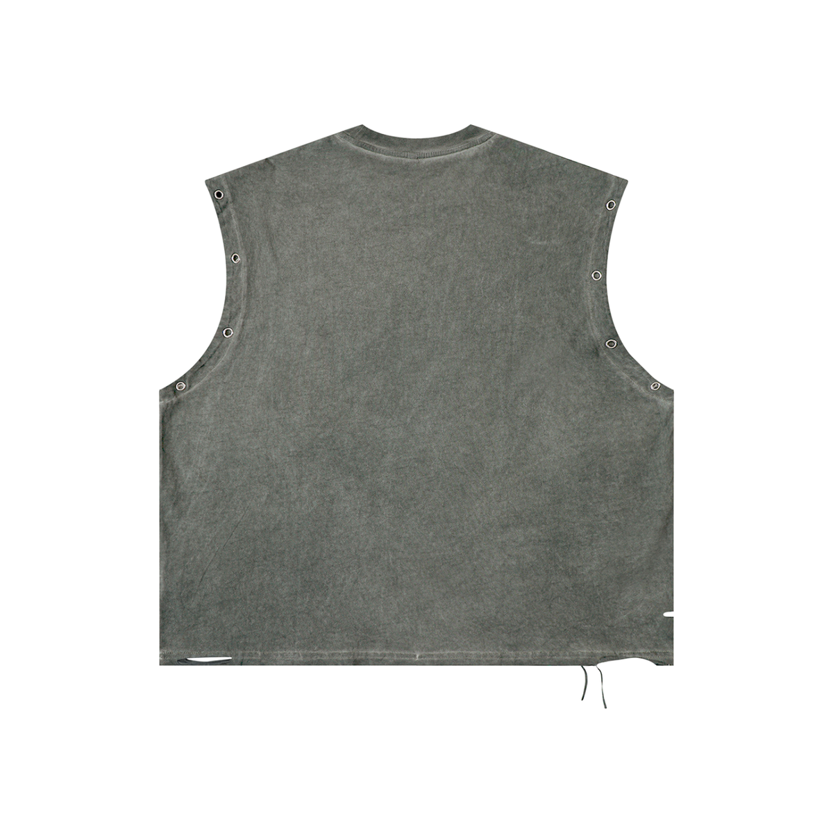 Distressed Grommet Eyelet Tank Top ODMPOD