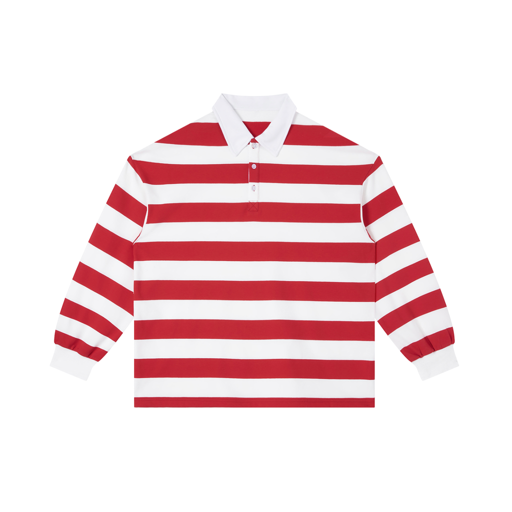 Color Block Stripe Polo Shirt ODMPOD