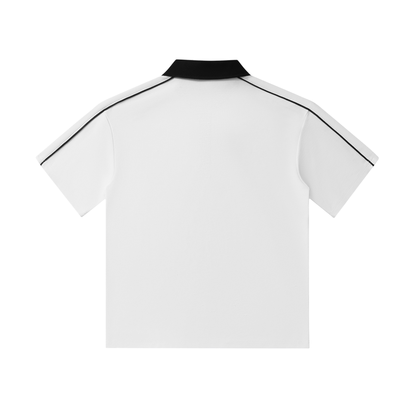 Contrast Collar Short-Sleeve Polo Shirt ODMPOD
