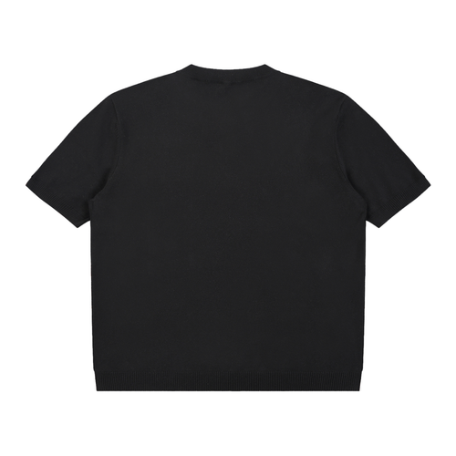 Cotton Knit Short Sleeve Henley T-Shirt