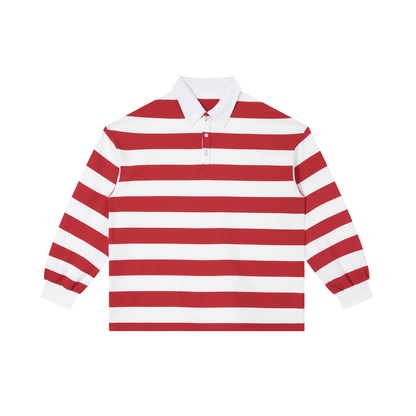 Color Block Stripe Polo Shirt D o n e s t a t e