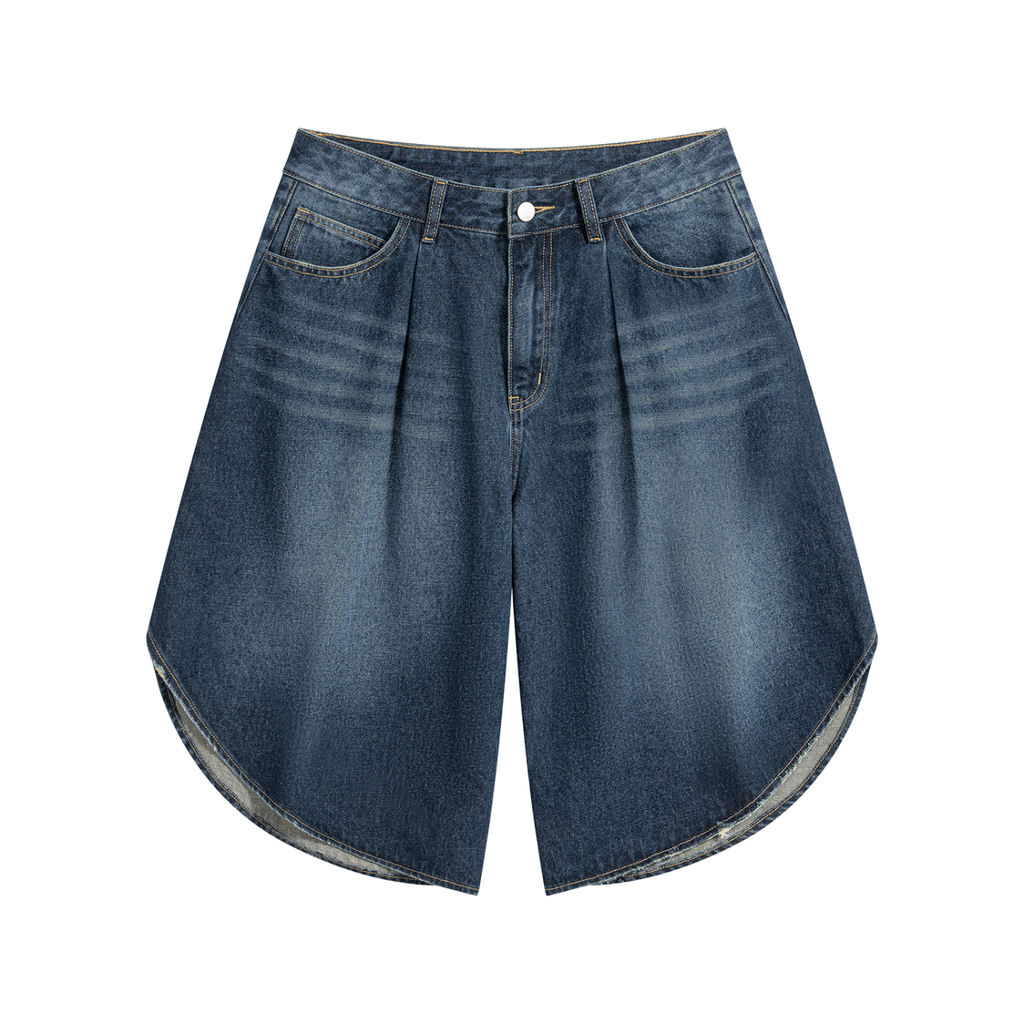 Men’s Wide Leg Denim Shorts ODMPOD