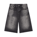 Men’s Vintage Wash Wide Leg Denim Shorts ODMPOD
