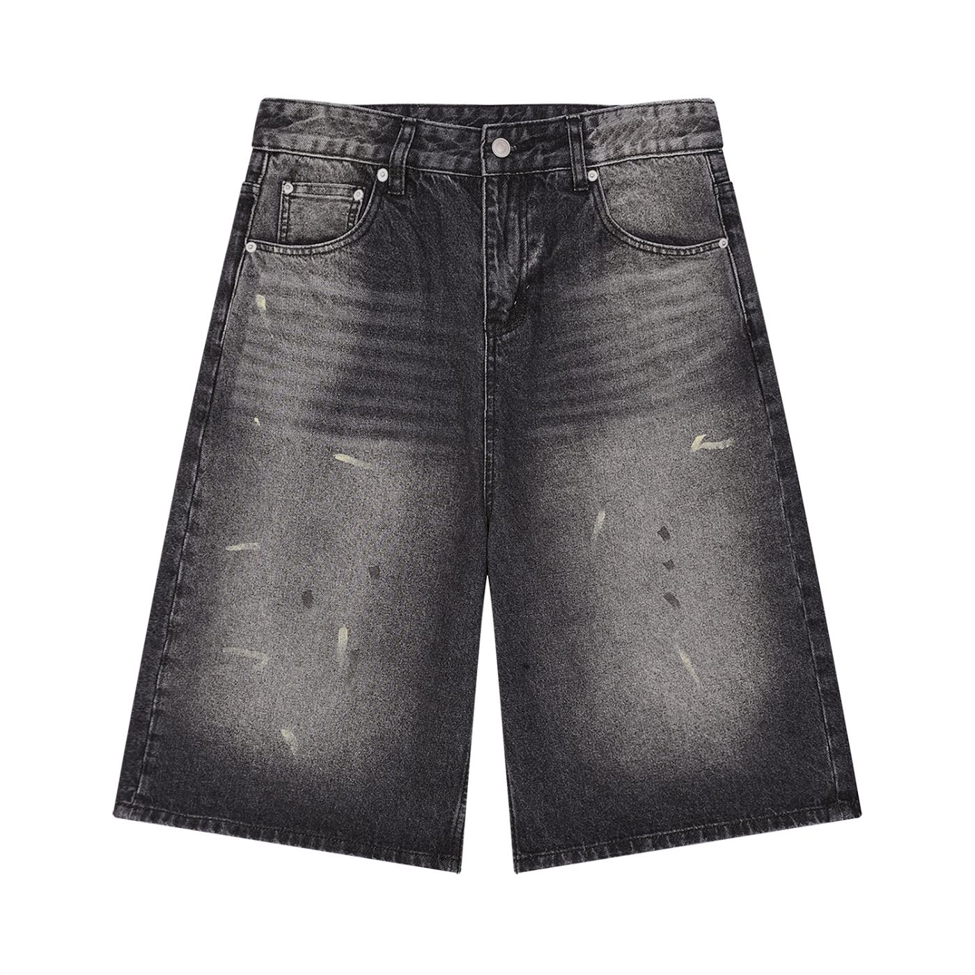 Men’s Vintage Wash Wide Leg Denim Shorts ODMPOD