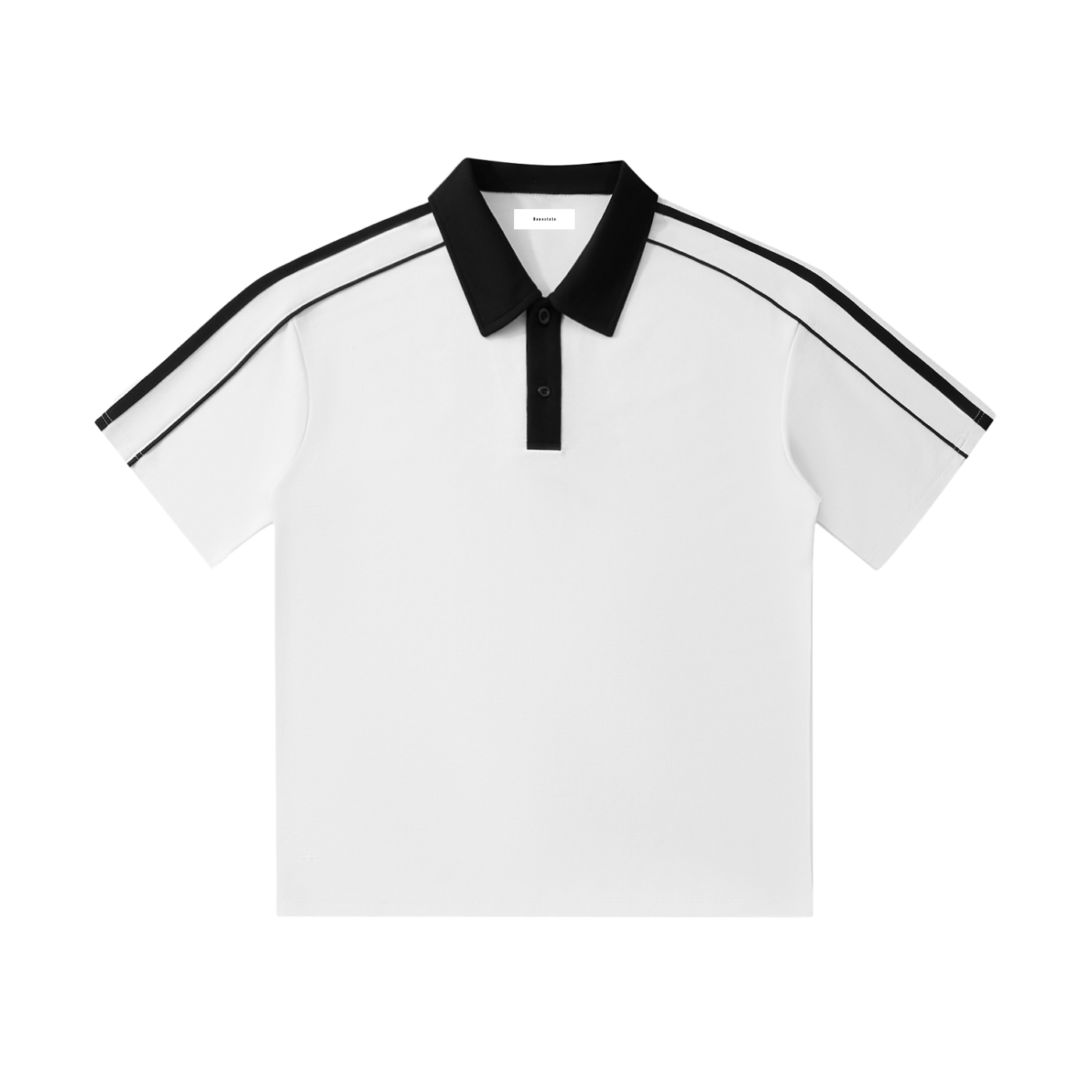 Contrast Collar Short-Sleeve Polo Shirt ODMPOD
