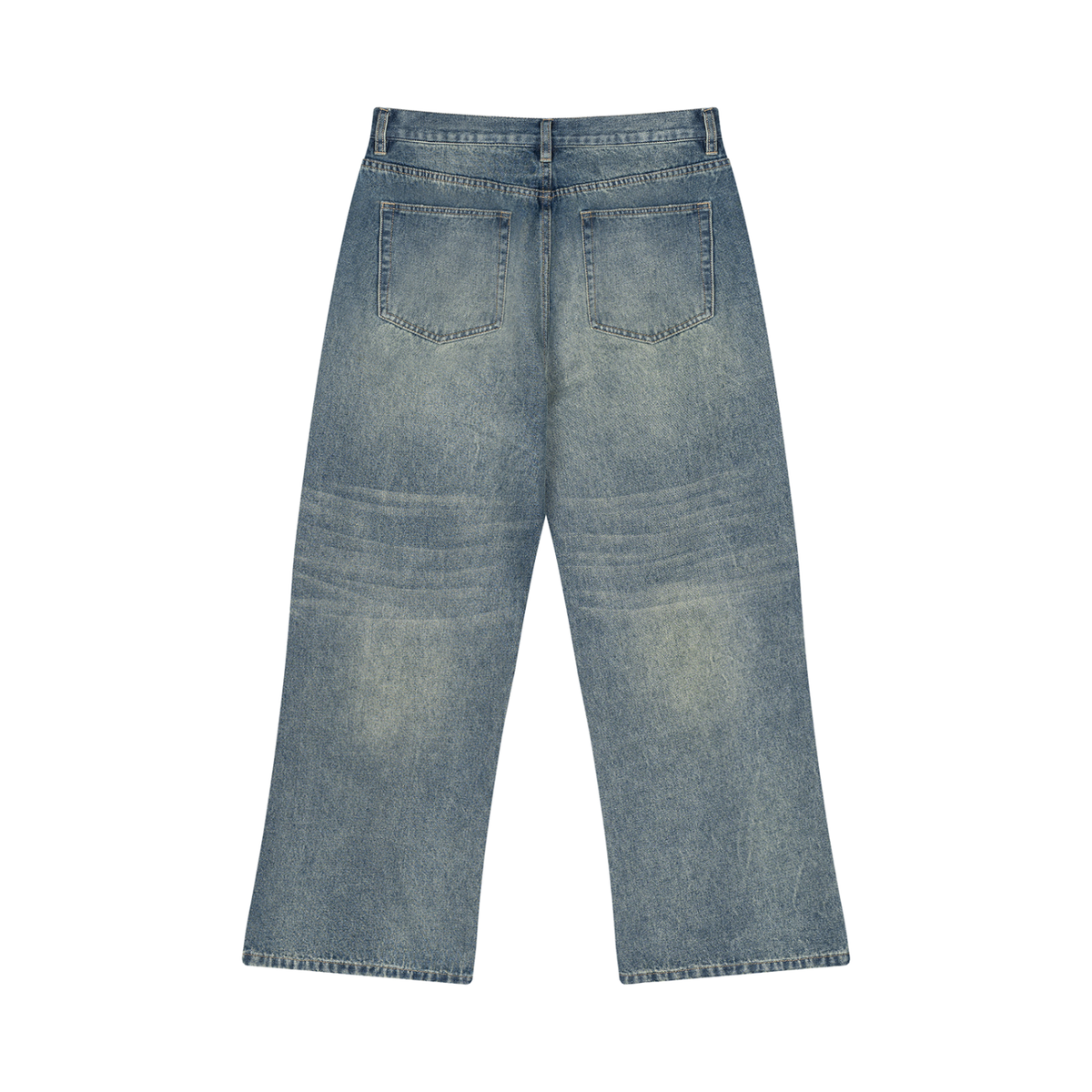 Men’s Vintage Wash Wide Leg Jeans ODMPOD