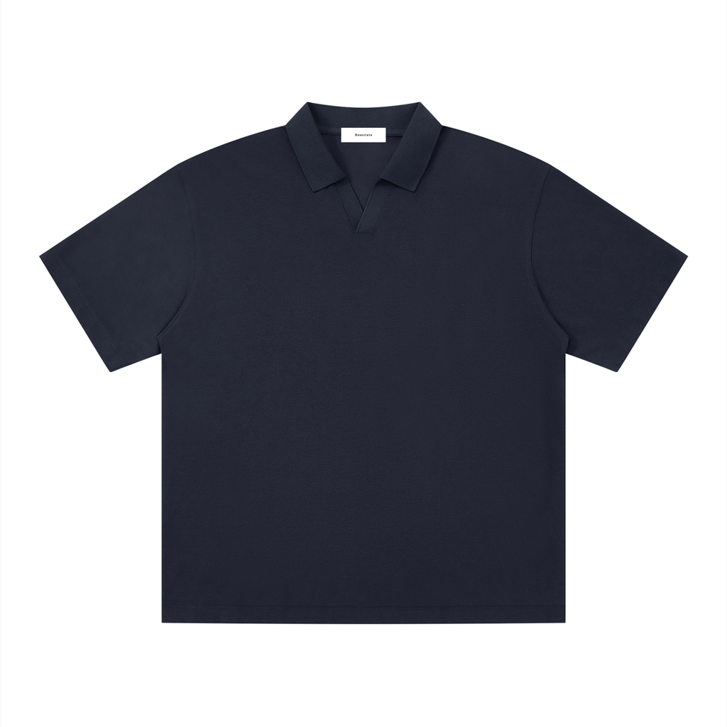 Men's Drop Shoulder Polo Shirt