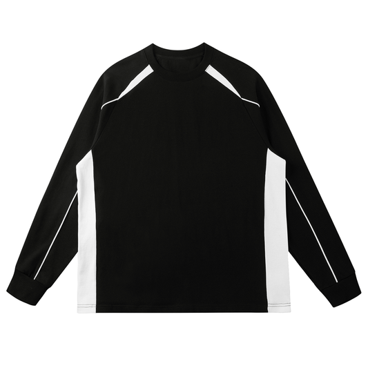 Contrast Panel Raglan Sweatshirt D o n e s t a t e