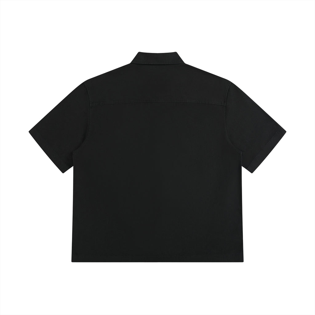 Unisex Boxy Patch Pocket Short Sleeve Shirt