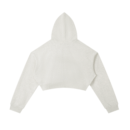 Essential Cropped Zip-Up Hoodie D o n e s t a t e
