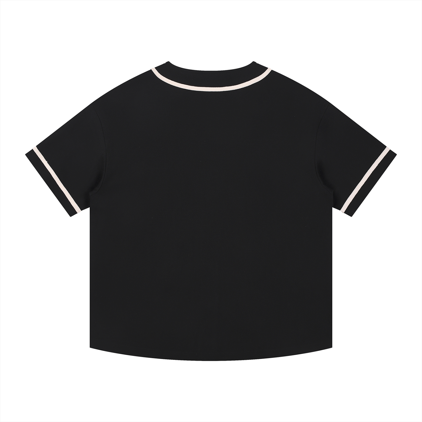 Contrast Piped Button-Up Jersey D o n e s t a t e