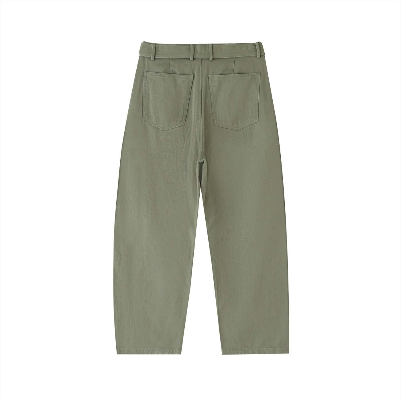 Belted Barrel-leg Chino Pants D o n e s t a t e